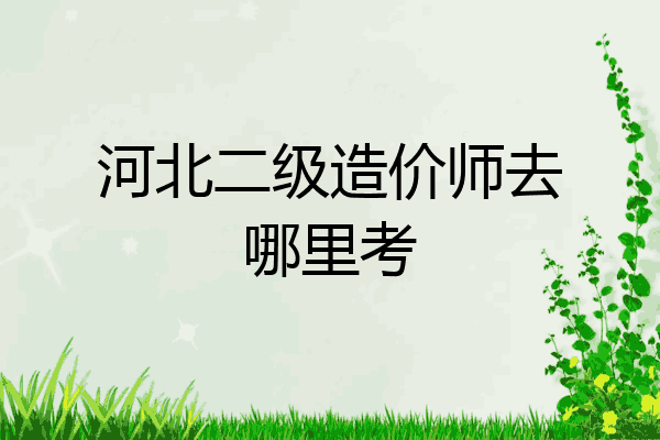 河北二级造价师去哪里考