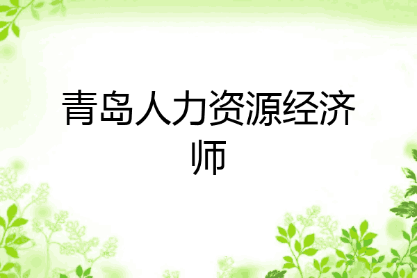 青岛人力资源经济师