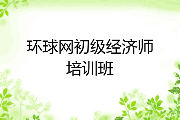环球网初级经济师培训班