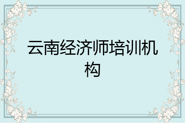 云南经济师培训机构