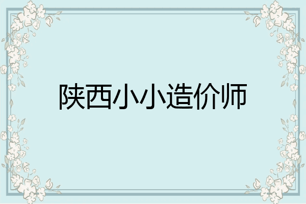 陕西小小造价师