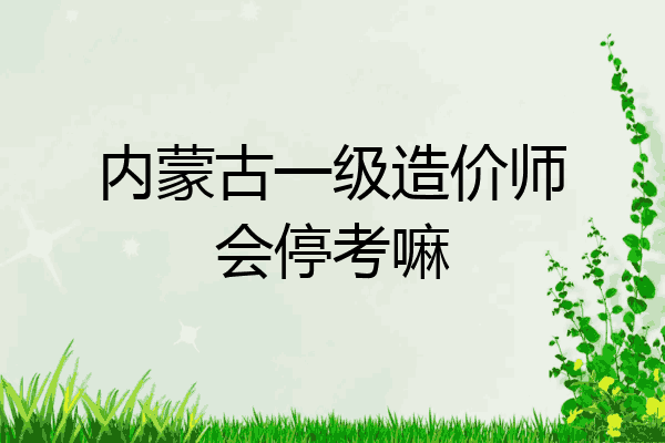 内蒙古一级造价师会停考嘛
