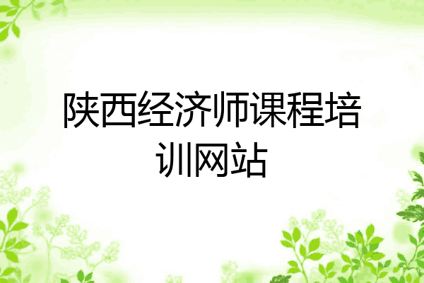 陕西经济师课程培训网站