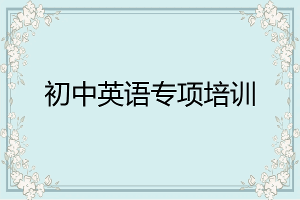 初中英语专项培训