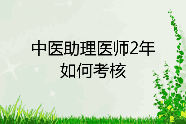 中医助理医师2年如何考核