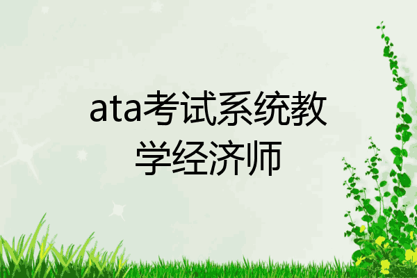 ata考试系统教学经济师