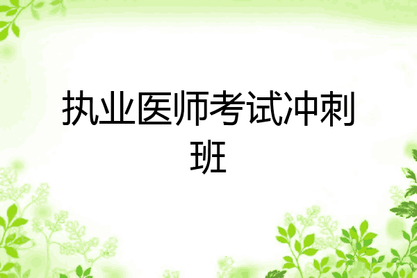 执业医师考试冲刺班
