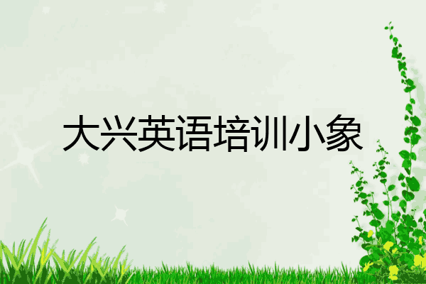 大兴英语培训小象