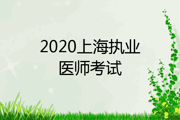 2020上海执业医师考试