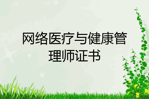 网络医疗与健康管理师证书