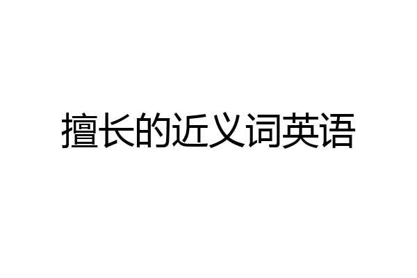 擅长的近义词英语
