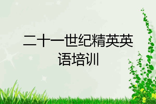 二十一世纪精英英语培训