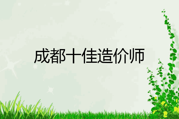 成都十佳造价师
