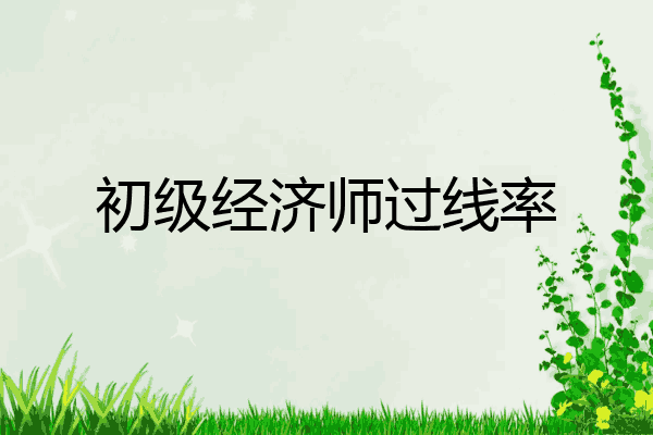 初级经济师过线率