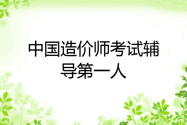 中国造价师考试辅导第一人
