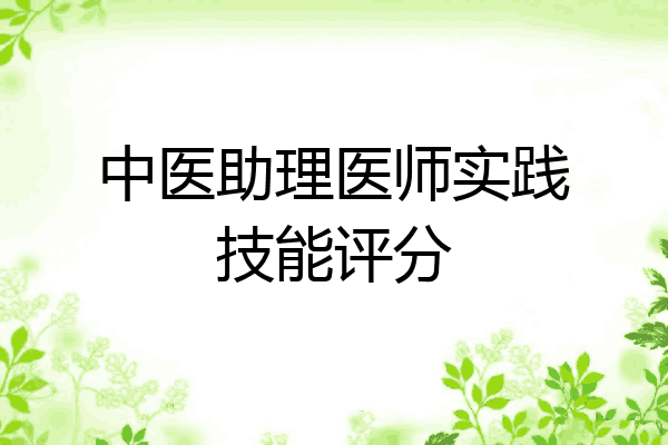 中医助理医师实践技能评分