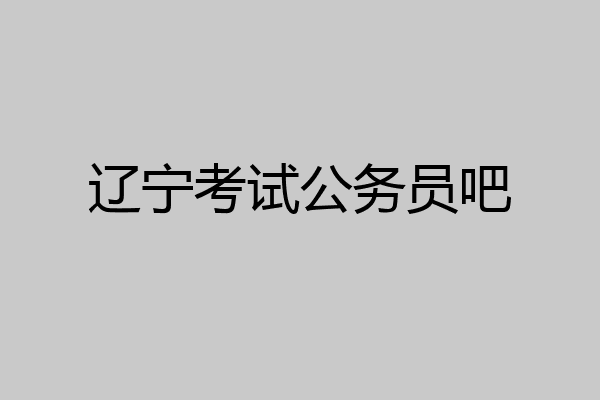 辽宁考试公务员吧