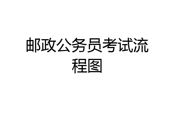 邮政公务员考试流程图