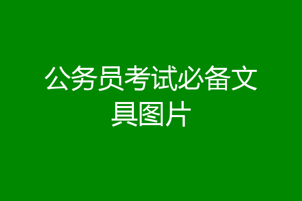 公务员考试必备文具图片