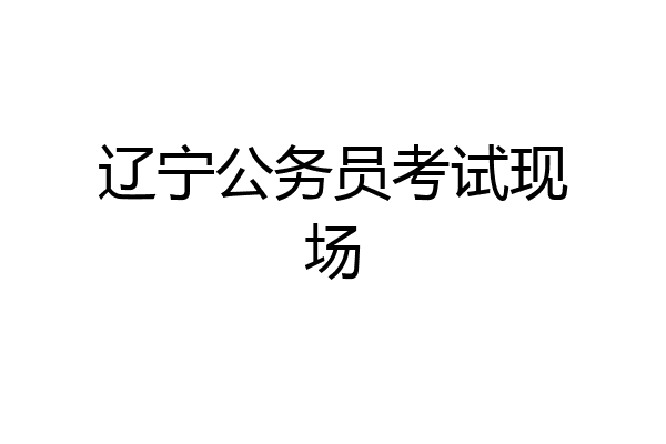 辽宁公务员考试现场