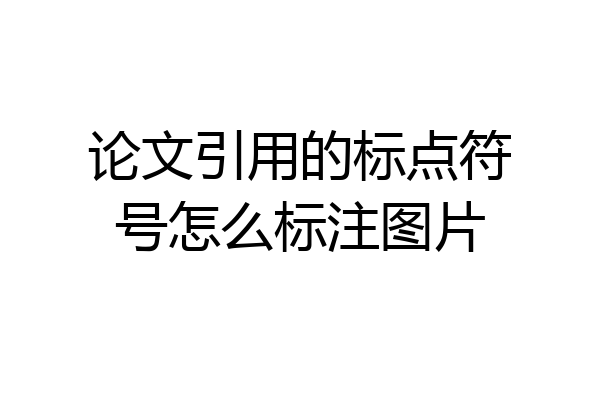 论文引用的标点符号怎么标注图片