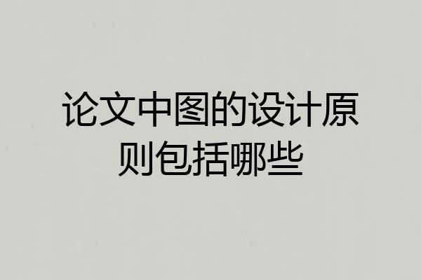 论文中图的设计原则包括哪些