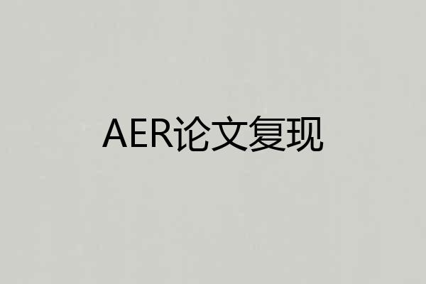 AER论文复现