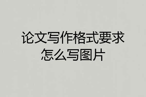 论文写作格式要求怎么写图片