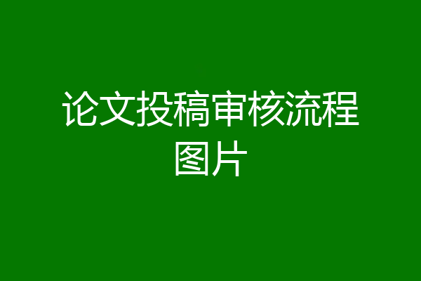 论文投稿审核流程图片