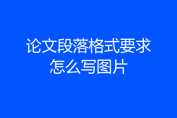 论文段落格式要求怎么写图片