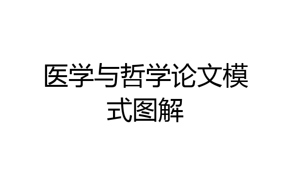 医学与哲学论文模式图解
