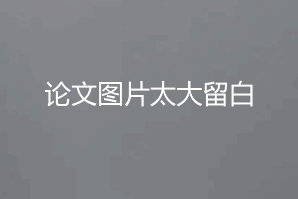论文图片太大留白