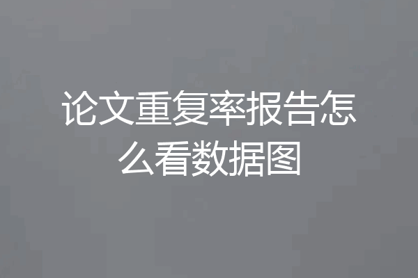 论文重复率报告怎么看数据图