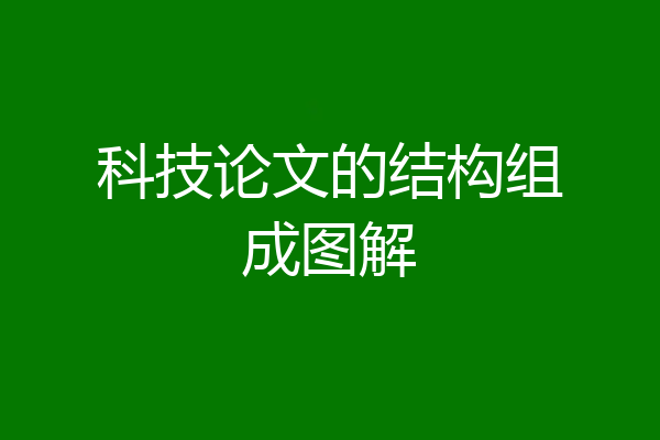 科技论文的结构组成图解