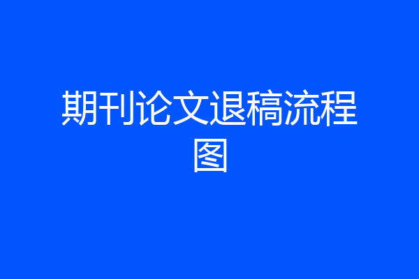 期刊论文退稿流程图