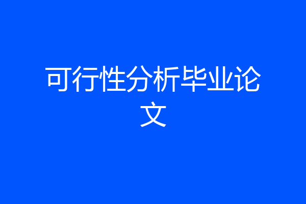 可行性分析毕业论文