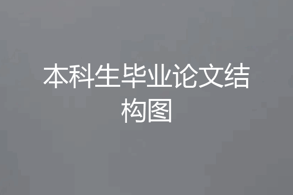 本科生毕业论文结构图