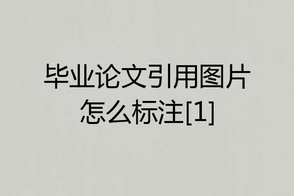 毕业论文引用图片怎么标注[1]