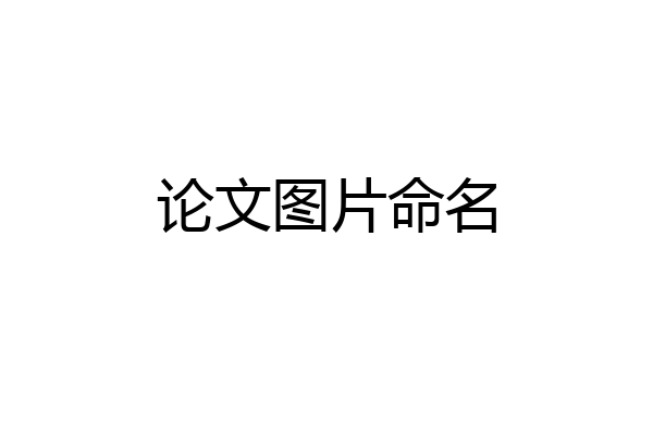 论文图片命名