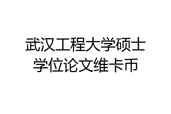 武汉工程大学硕士学位论文维卡币