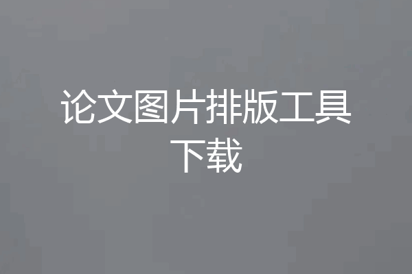 论文图片排版工具下载