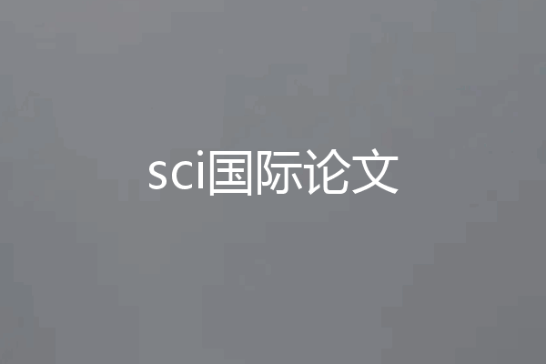 sci国际论文