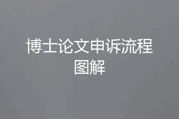 博士论文申诉流程图解