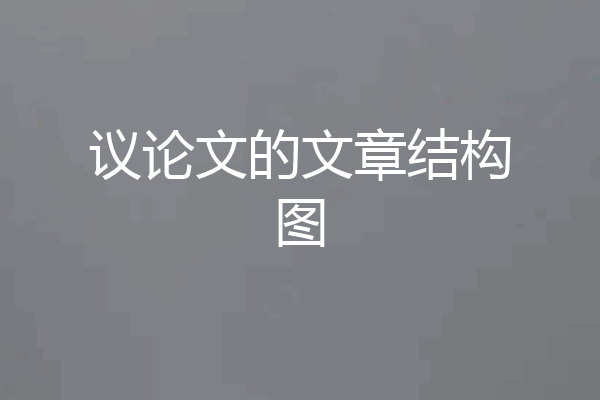 议论文的文章结构图
