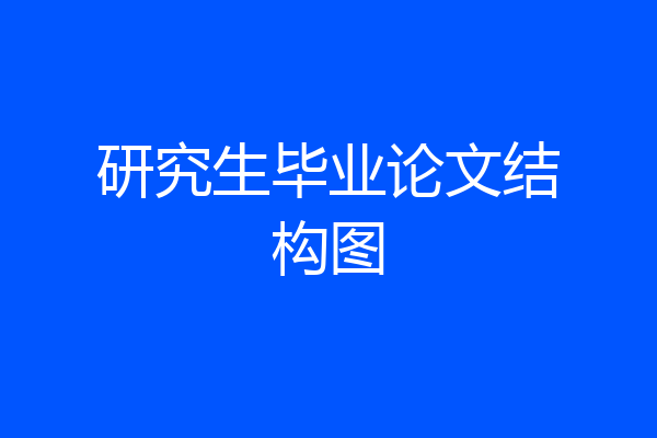 研究生毕业论文结构图
