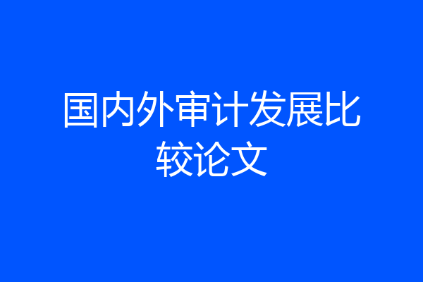国内外审计发展比较论文