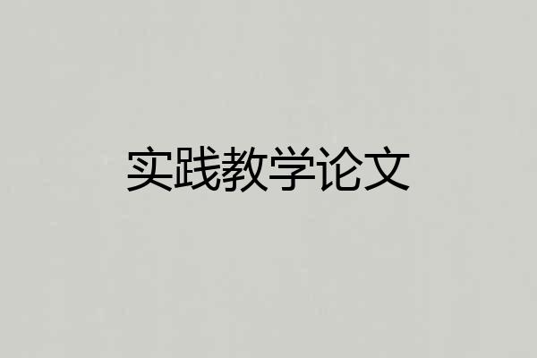 实践教学论文