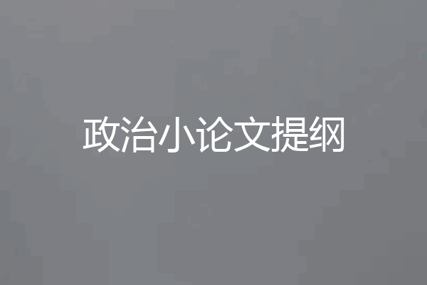 政治小论文提纲
