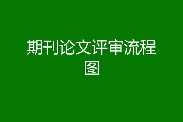 期刊论文评审流程图