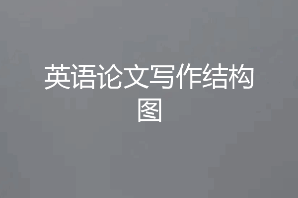 英语论文写作结构图